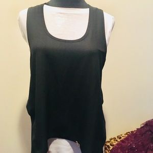 See through black blouse